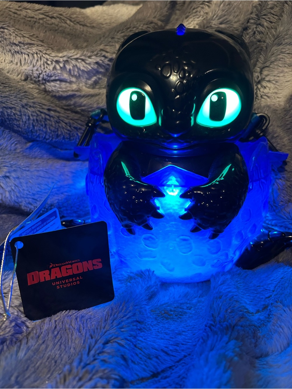 How to Train Your Dragon Light Up Popcorn Bucket - Blue & Black
